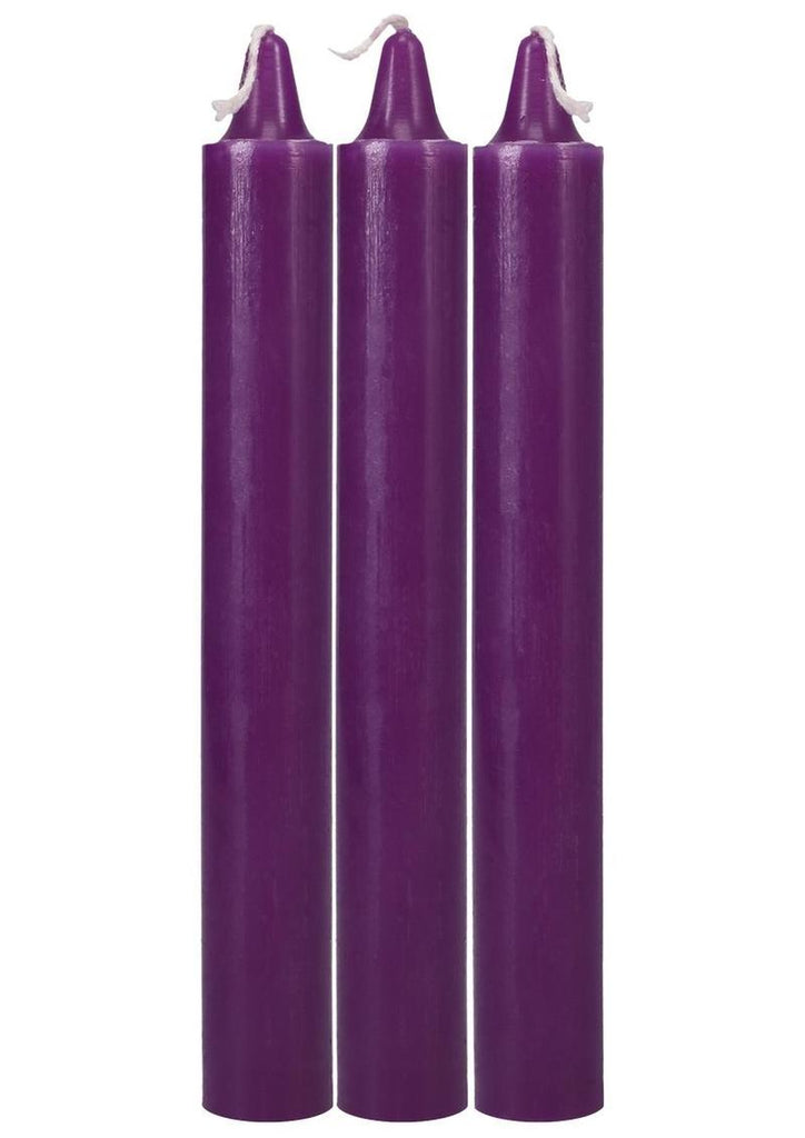 Doc Johnson Japanese Drip Candles - Purple - 3 Pack