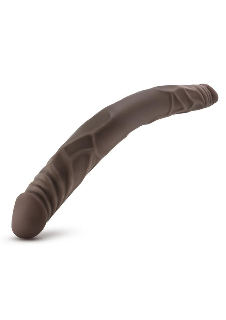 Dr. Skin Double Dildo - Chocolate - 14in