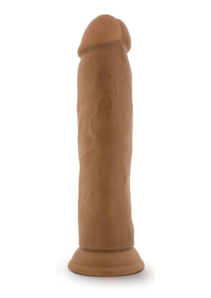 Dr. Skin Silicone Dr. Henry Dildo with Suction Cup - Caramel - 9in