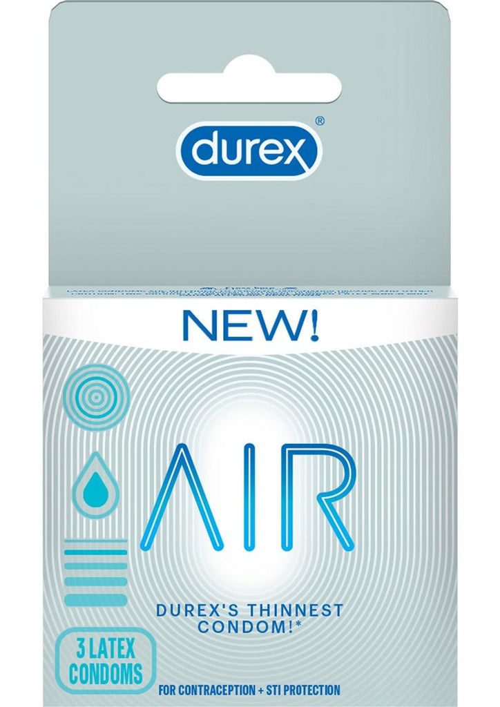 Durex Air Lubricated Extra Thin Latex Condoms - 3-Pack