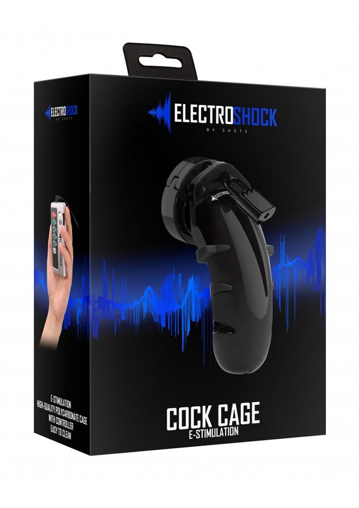 Electroshock E-Stim Cock Cage - Black