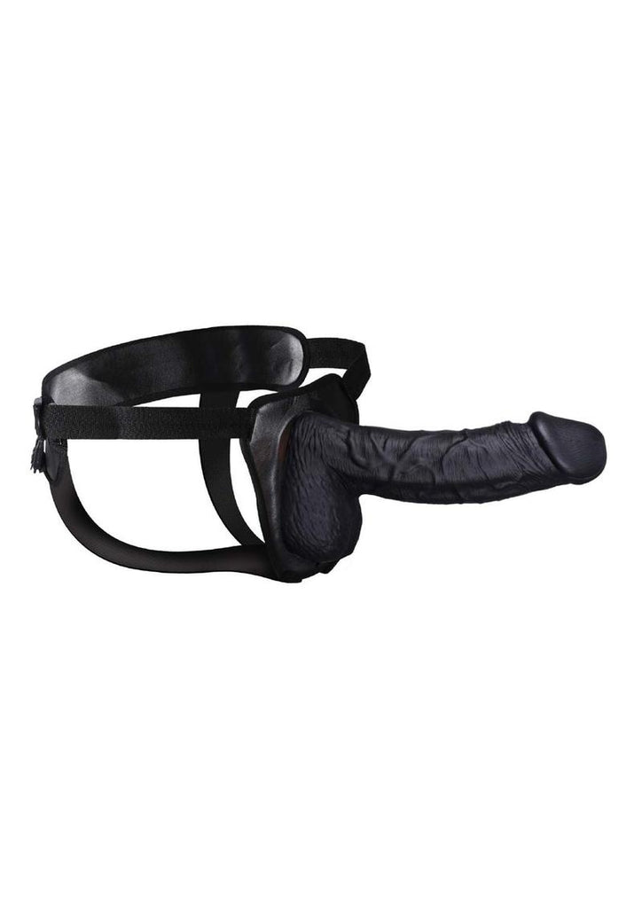 Erection Assistant Hollow Strap-On - Black - 8.5in