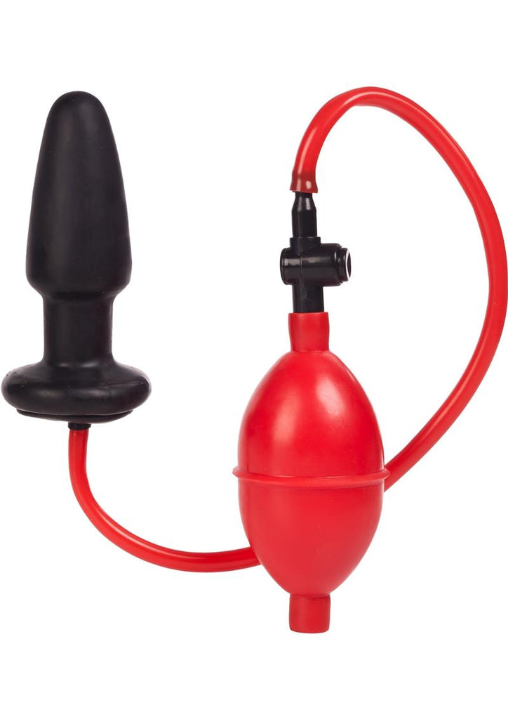 Expandable Butt Plug - Black/Red