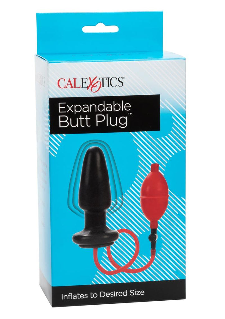 Expandable Butt Plug - Black/Red