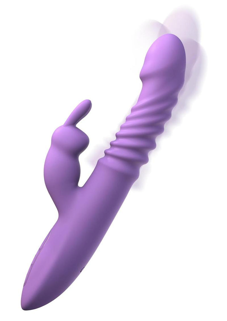 Fantasy For Her Thrusting Silicone Rabbit Multi Function Rechargeable Waterproof - Purple