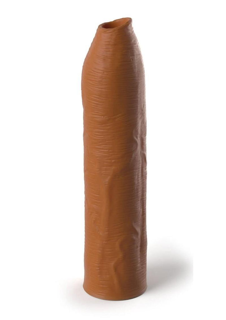 Fantasy X-Tensions Elite Silicone Uncut Extension Sleeve - Caramel - 7in