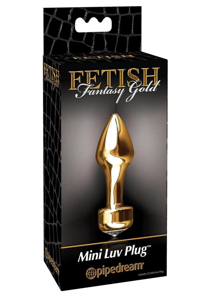 Fetish Fantasy Gold Mini Luv Plug - Gold/Metal - 2.4in