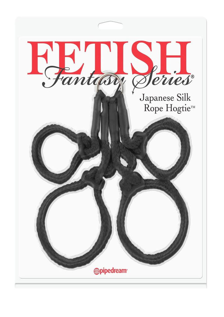 Fetish Fantasy Japanese Silk Rope Hogtie - Black