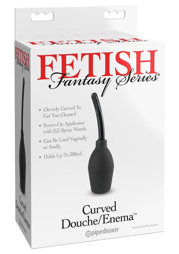 Fetish Fantasy Series Curved Douche Enema - Black