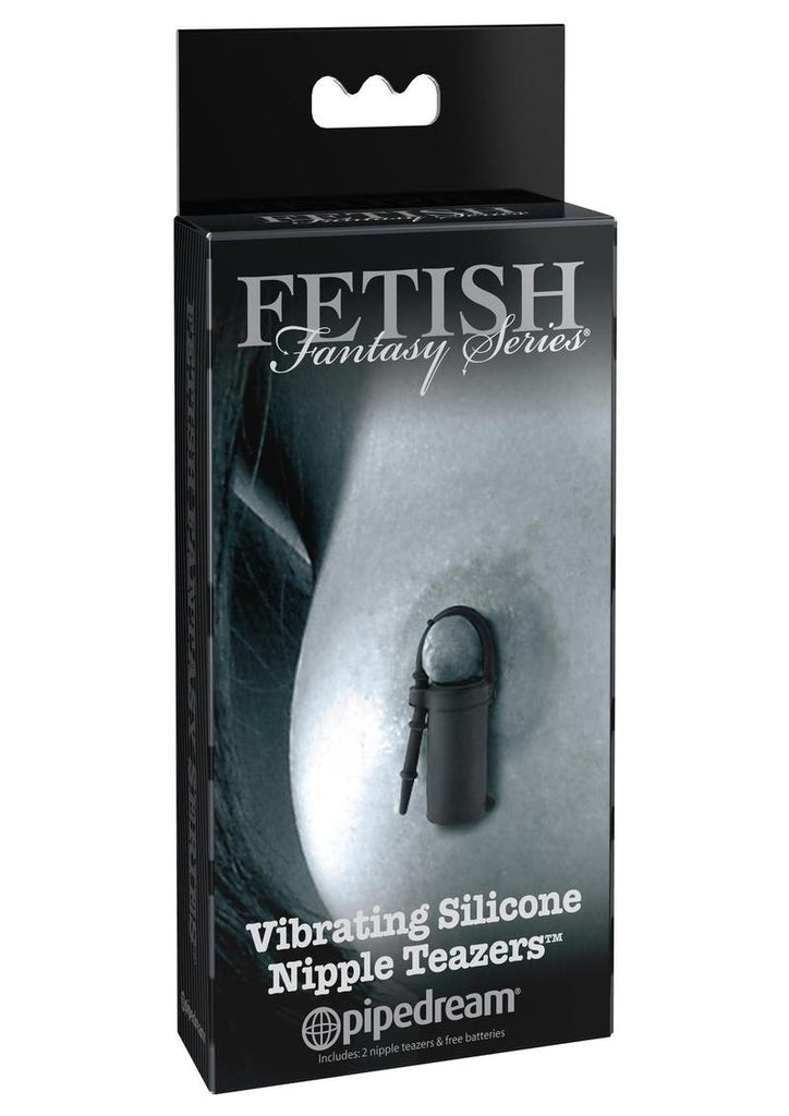 Fetish Fantasy Series Limited Edition Vibrating Silicone Nipple Teazers - Black