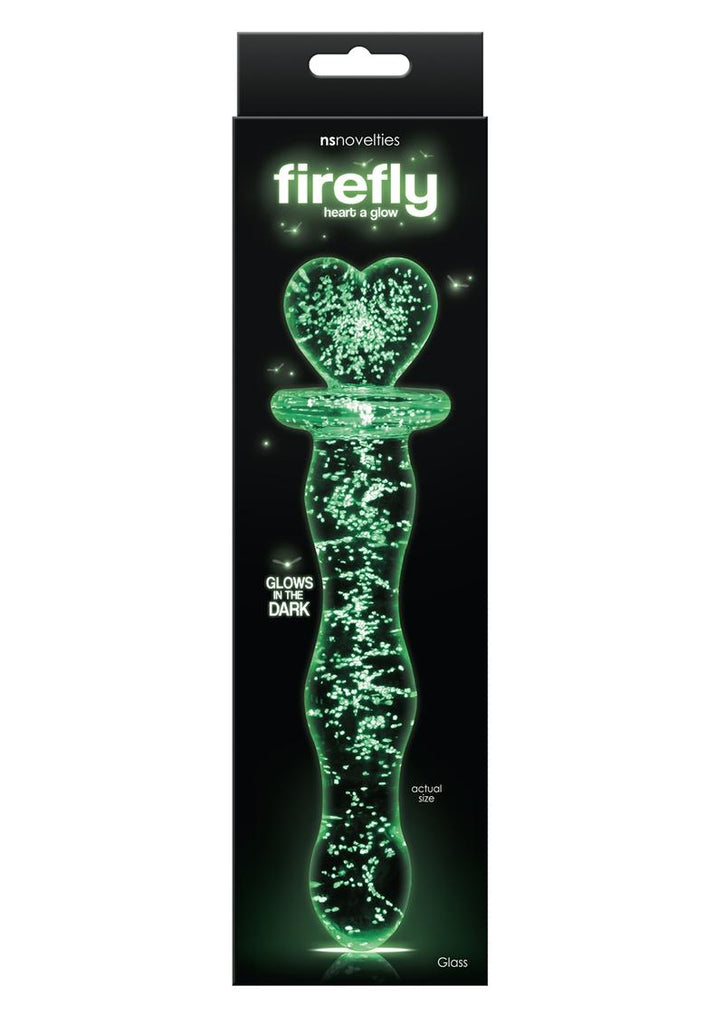 Firefly Glass Heart A Glow Probe - Clear/Glow In The Dark