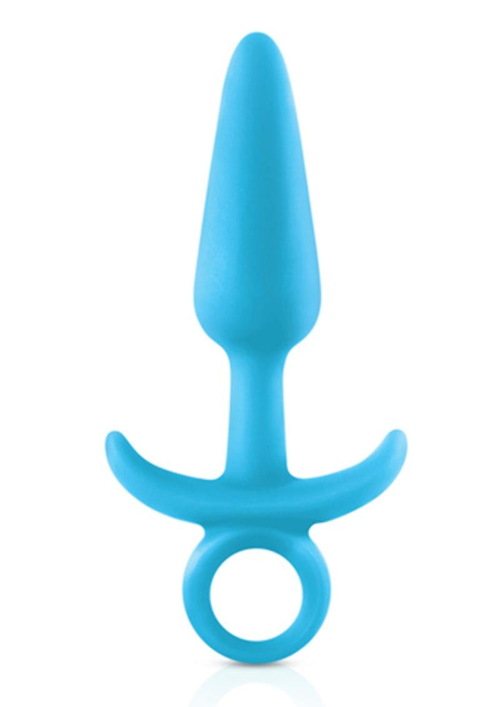 Firefly Prince Silicone Butt Plug - Blue/Glow In The Dark - Small