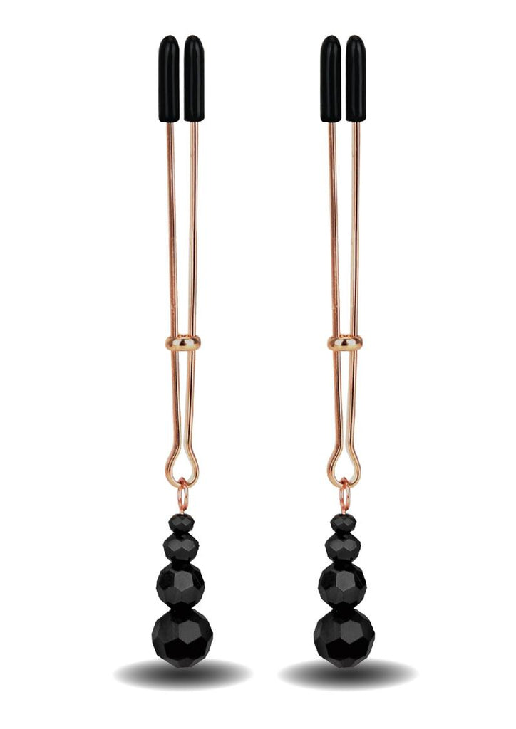 Frederick's Of Hollywood Beaded Nipple Clamps - Black