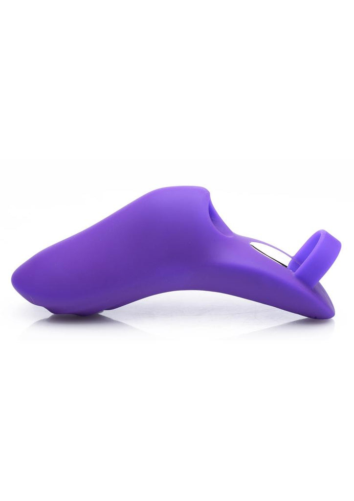 Frisky 7x Finger Bang'her Pro Silicone Rechargeable Finger Vibe - Purple