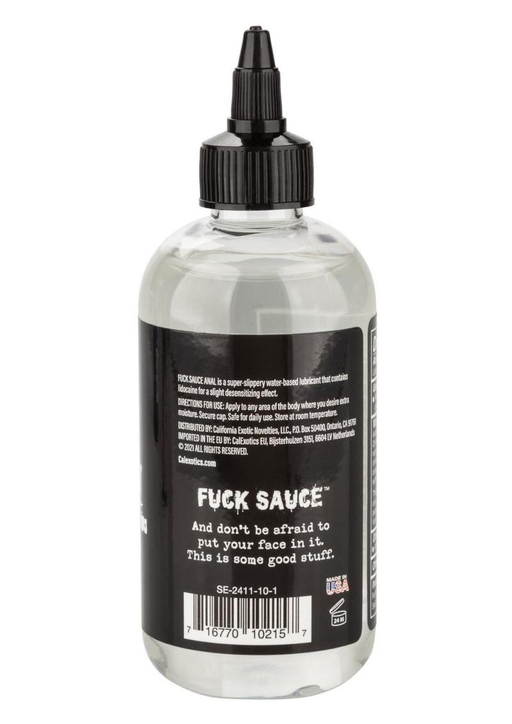Fuck Sauce Anal Numbing Water Based Lubricant - 8oz