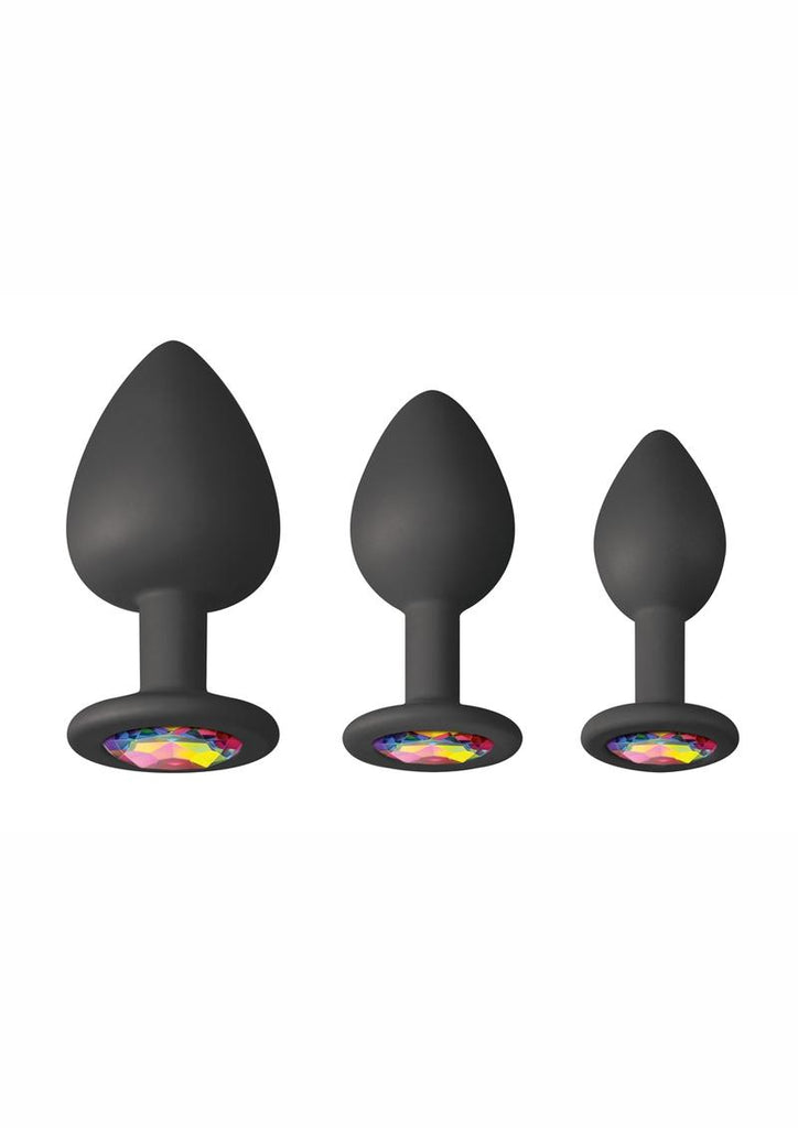 Glams Spades Trainer Kit Silicone Plugs - Black - 3pc