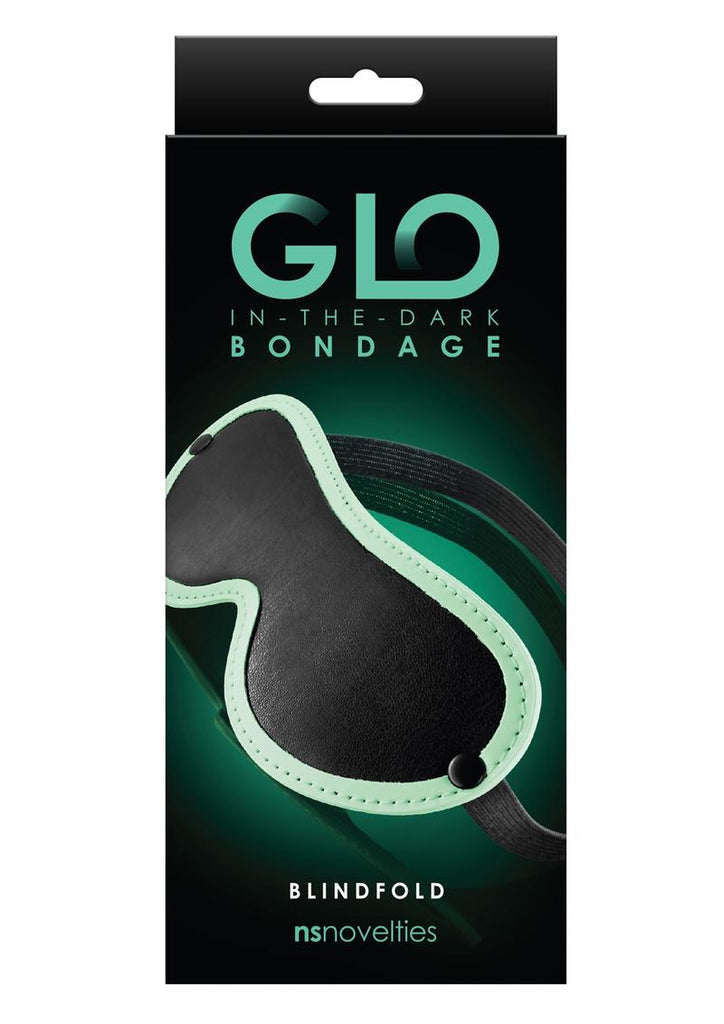 Glo Bondage Glow In The Dark Blindfold - Glow In The Dark/Green