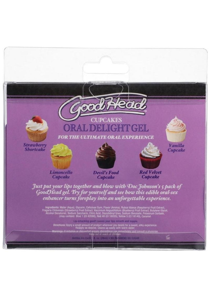 Goodhead Oral Delight Gel Cupcakes - 1oz - 5 Pack