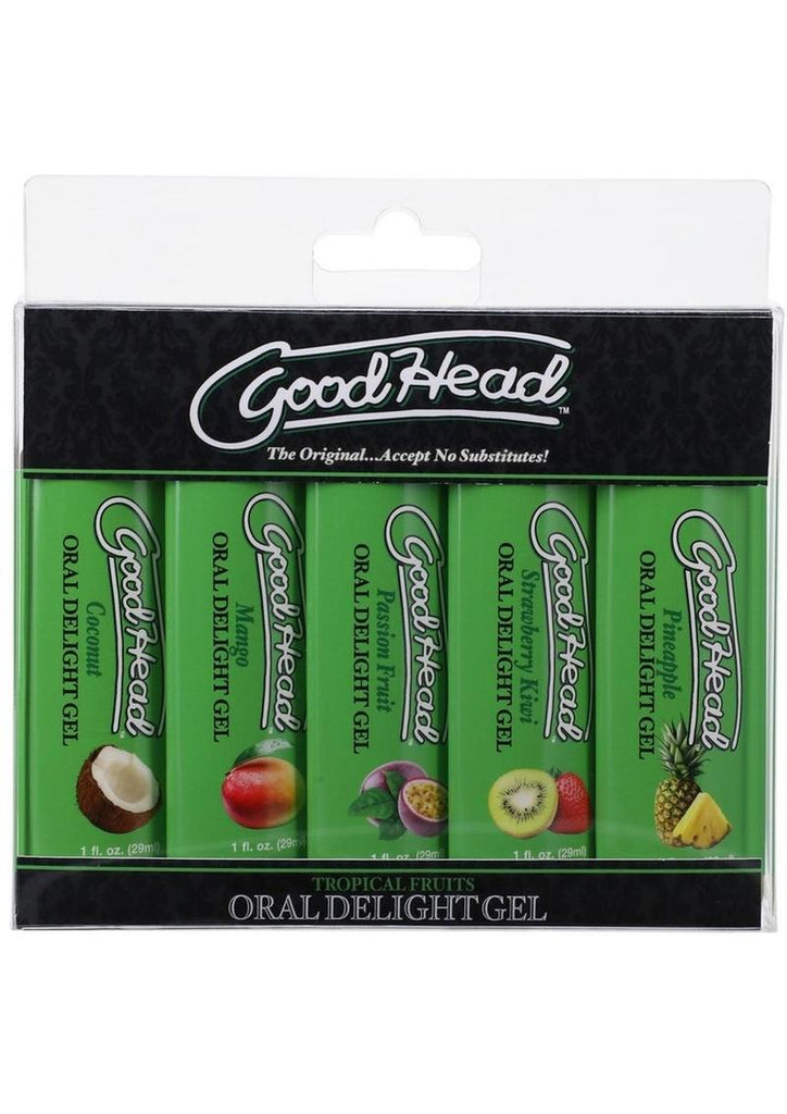 Goodhead Oral Delight Gel Tropical Fruits - 1oz. - 5 Pack