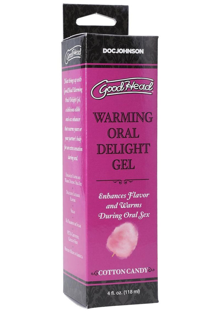 Goodhead Warming Head Oral Delight Gel Flavored Cotton Candy - 4oz