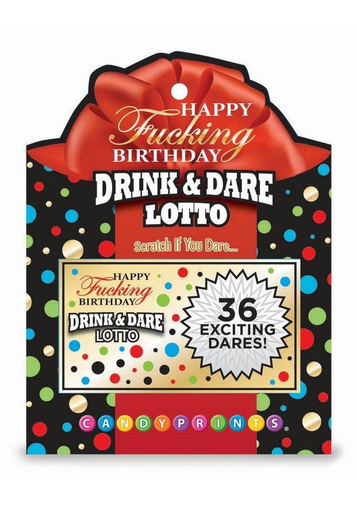 Happy F'n Birthday Lotto Dare Game