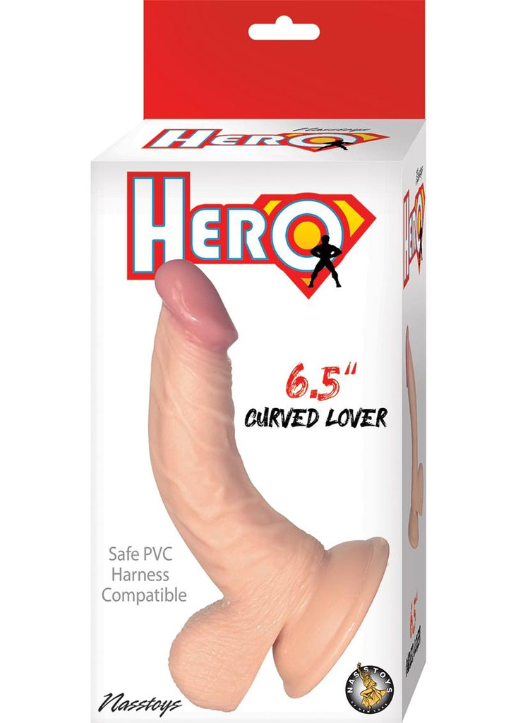 Hero Curved Lover Dildo - Vanilla - 6.5in