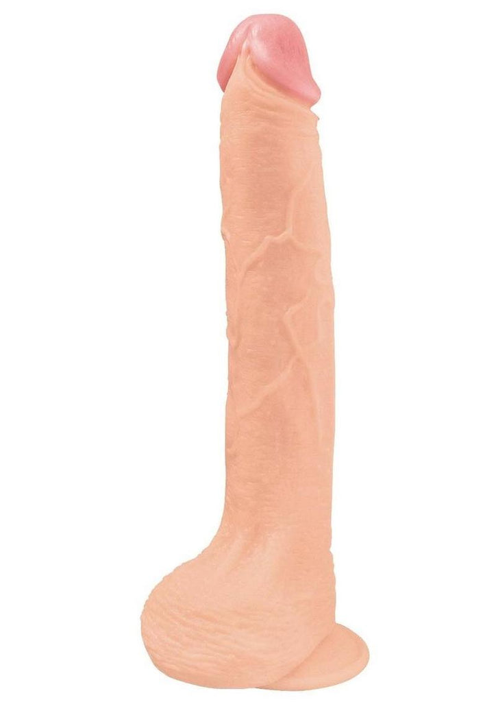 Hero Straight Cock Realistic Dildo with Suction Cup - Vanilla - 11in
