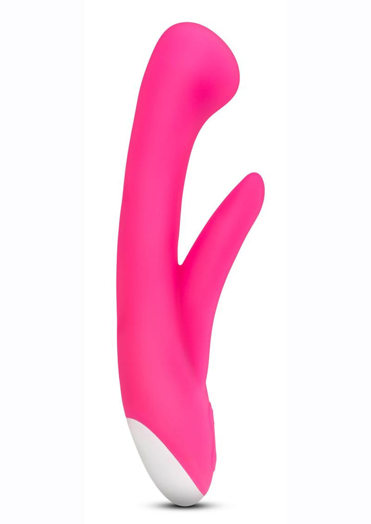 Hop Cottontail Plus Silicone Rechargeable Rabbit Vibrator - Hot Pink/Pink