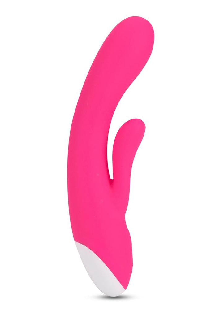 Hop Lola Bunny Rechargeable Silicone Rabbit Vibrator - Hot Pink/Pink