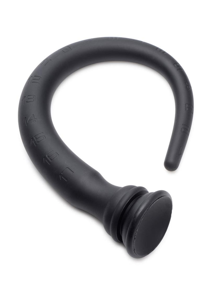 Hosed Tapered Silicone Hose Flexible Anal Play - Black - 18in