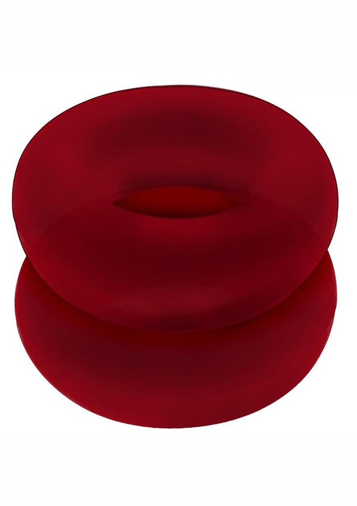 Hunkyjunk Stiffy Bulge Silicone Cock Rings - Cherry Ice/Red - 2 Pack