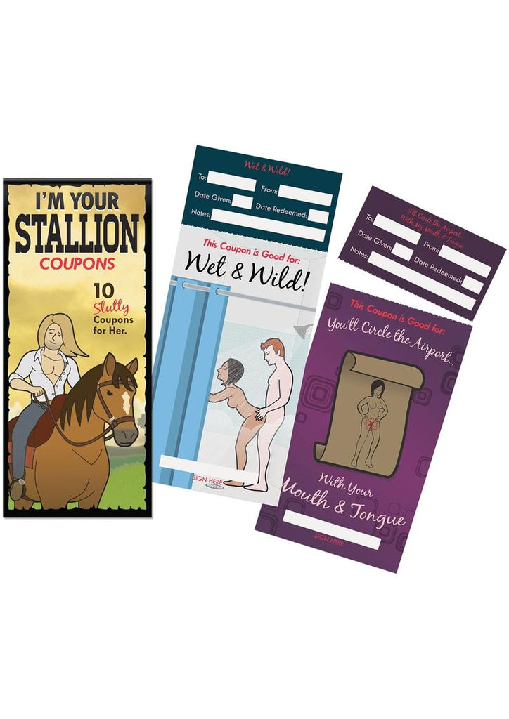 I'm Your Stallion Coupons - 10 Slutty Coupons For Her