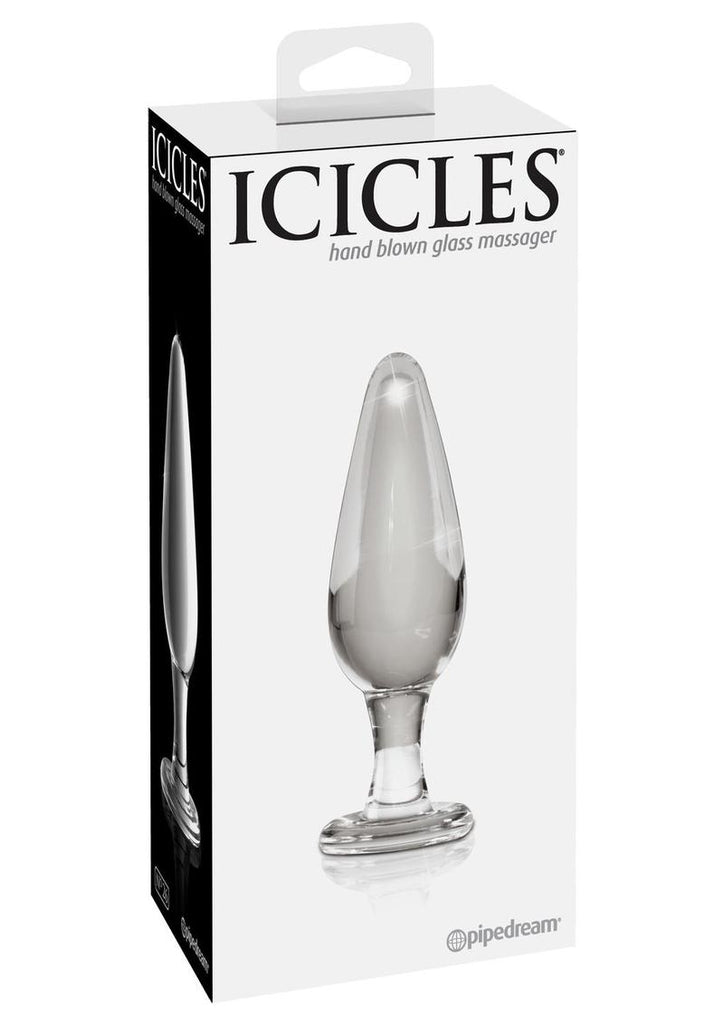 Icicles No. 26 Glass Anal Plug - Clear