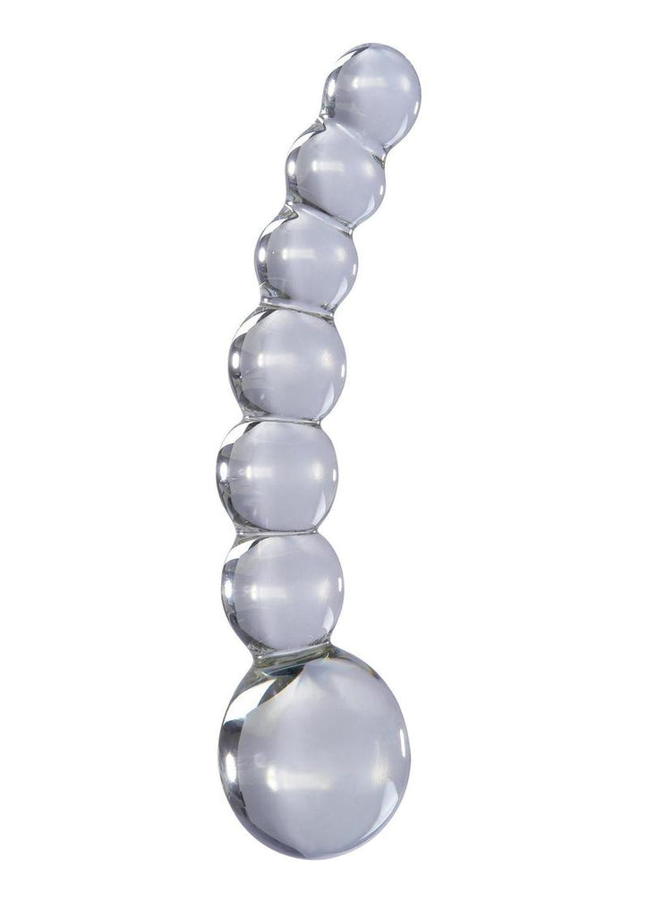 Icicles No 66 Beaded Anal Probe - Clear - 4.75in