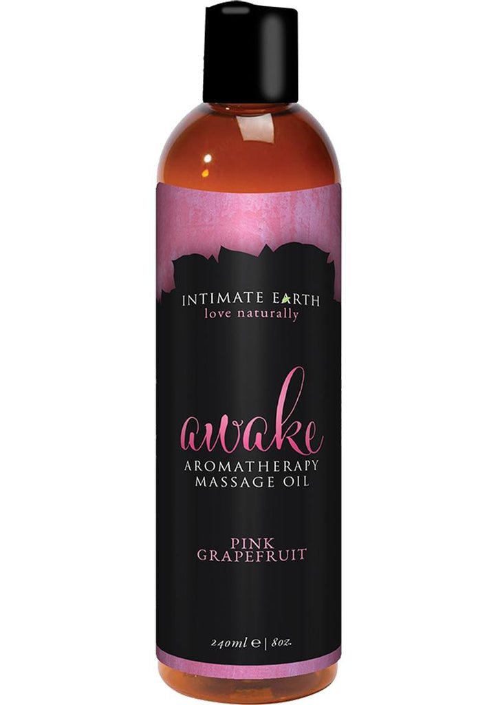 Intimate Earth Awake Aromatherapy Massage Oil Pink Grapefruit - 8oz