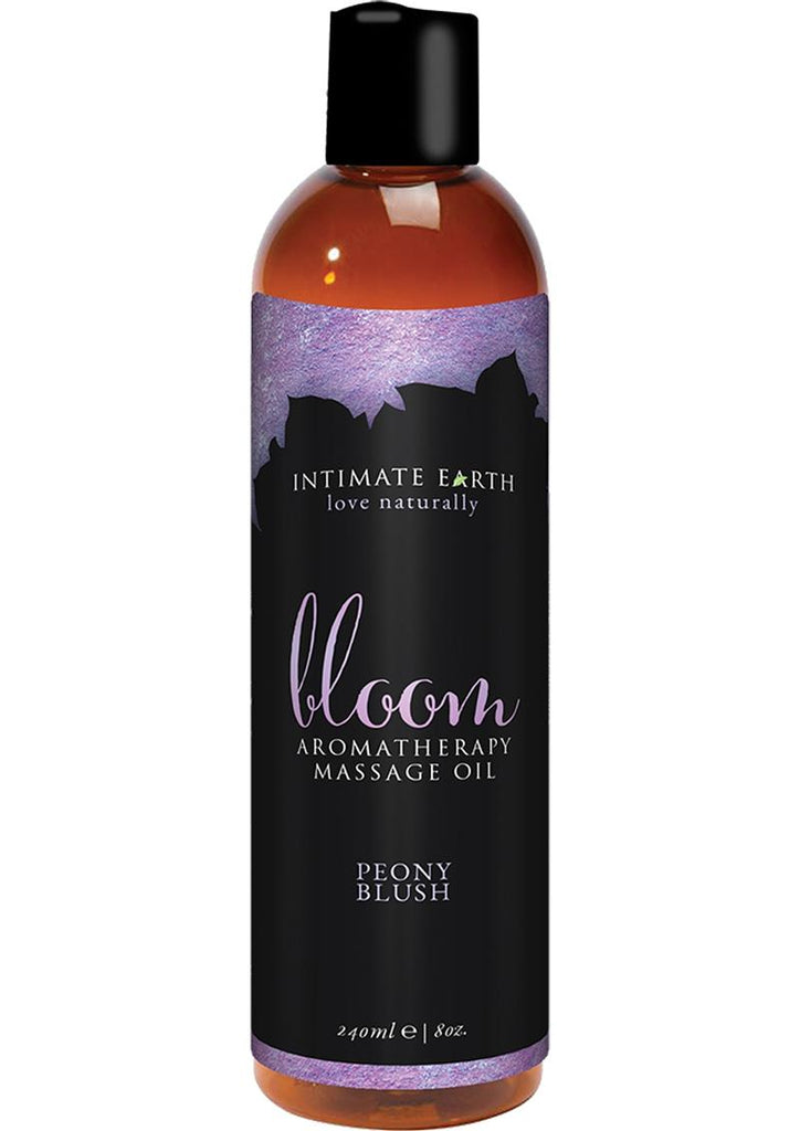 Intimate Earth Bloom Aromatherapy Massage Oil Peony Blush - 8oz