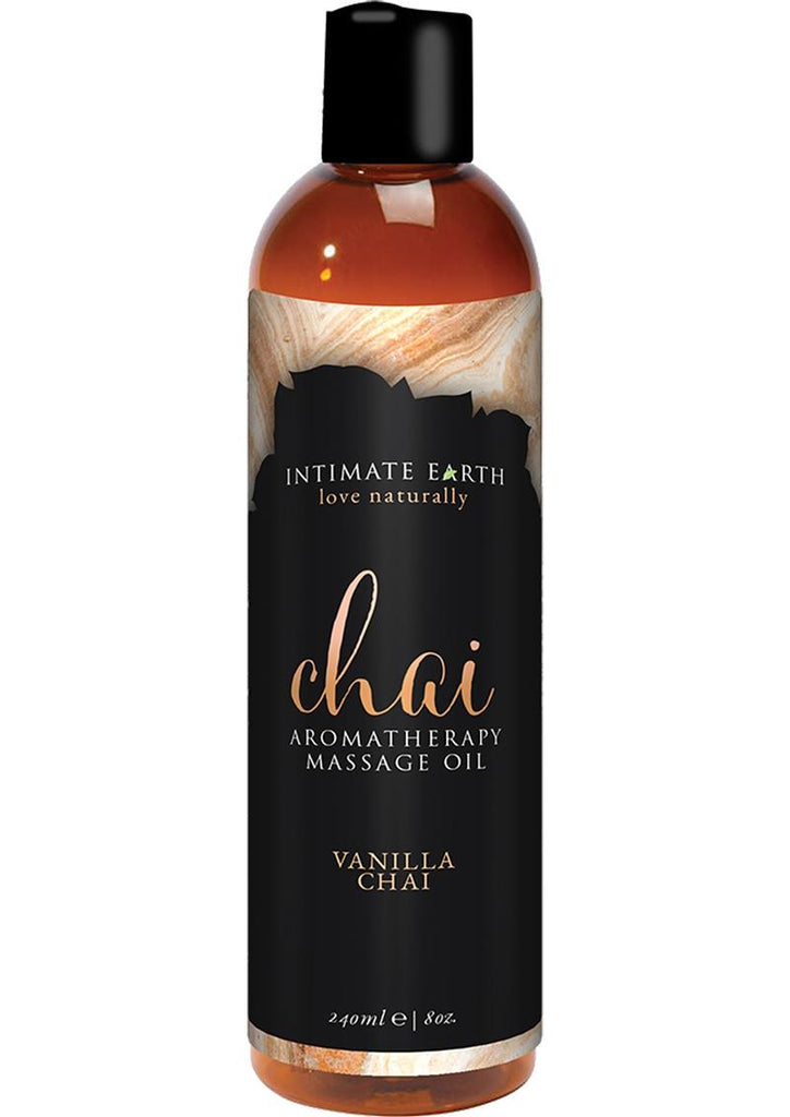 Intimate Earth Chai Aromatherapy Massage Oil Vanilla Chai - 8oz