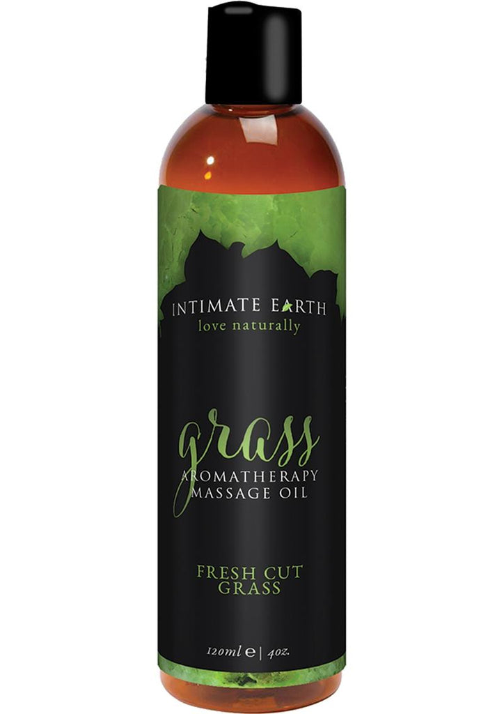 Intimate Earth Grass Aromatherapy Massage Oil Fresh Cut Grass - 4oz