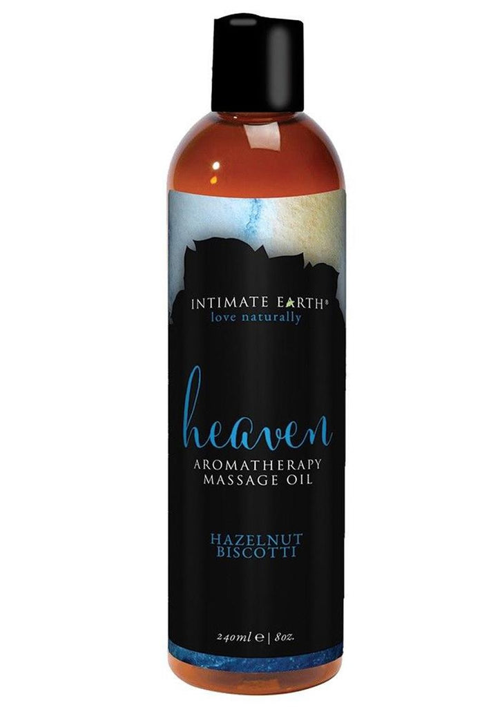 Intimate Earth Heaven Aromatherapy Massage Oil Hazelnut Biscotti - 8oz