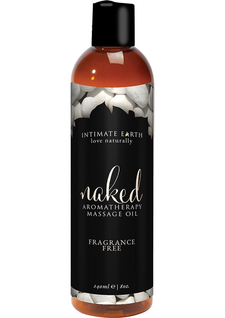 Intimate Earth Naked Aromatherapy Massage Oil Fragrance Free - 8oz