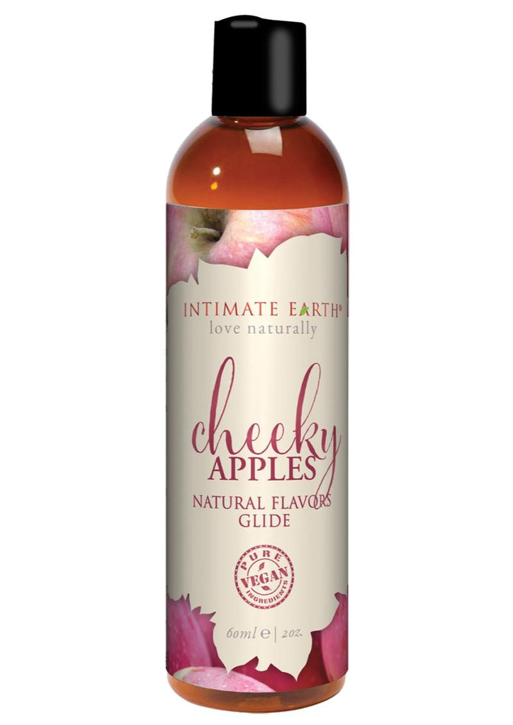 Intimate Earth Natural Flavors Glide Lubricant Cheeky Apples - 2oz