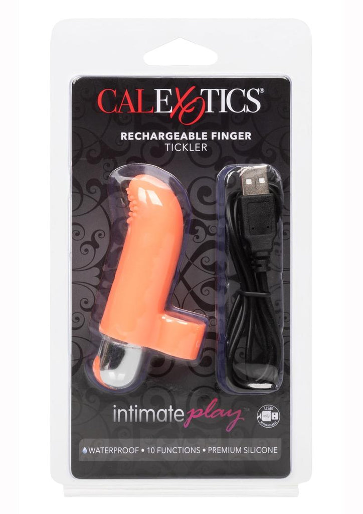 Intimate Play Rechargeable Finger Tickler - Flesh/Vanilla