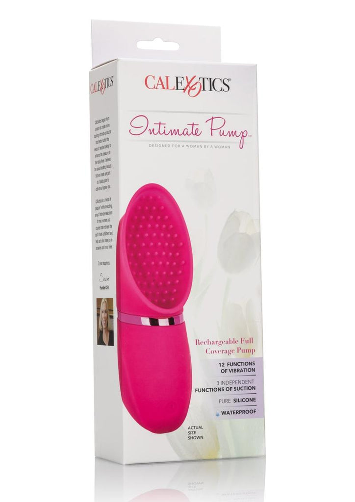 Intimate Pump USB Rechargeable Full Coverage Pump Waterproof - Pink - 6in