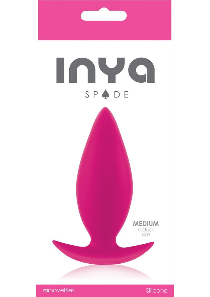 Inya Spade Silicone Butt Plug - Pink - Medium