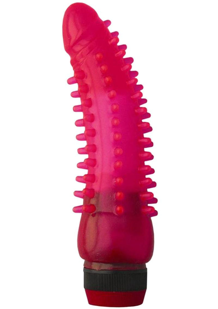 Jelly Caribbean Number 7 Calypso Jelly Vibrator - Pink - 6.5in