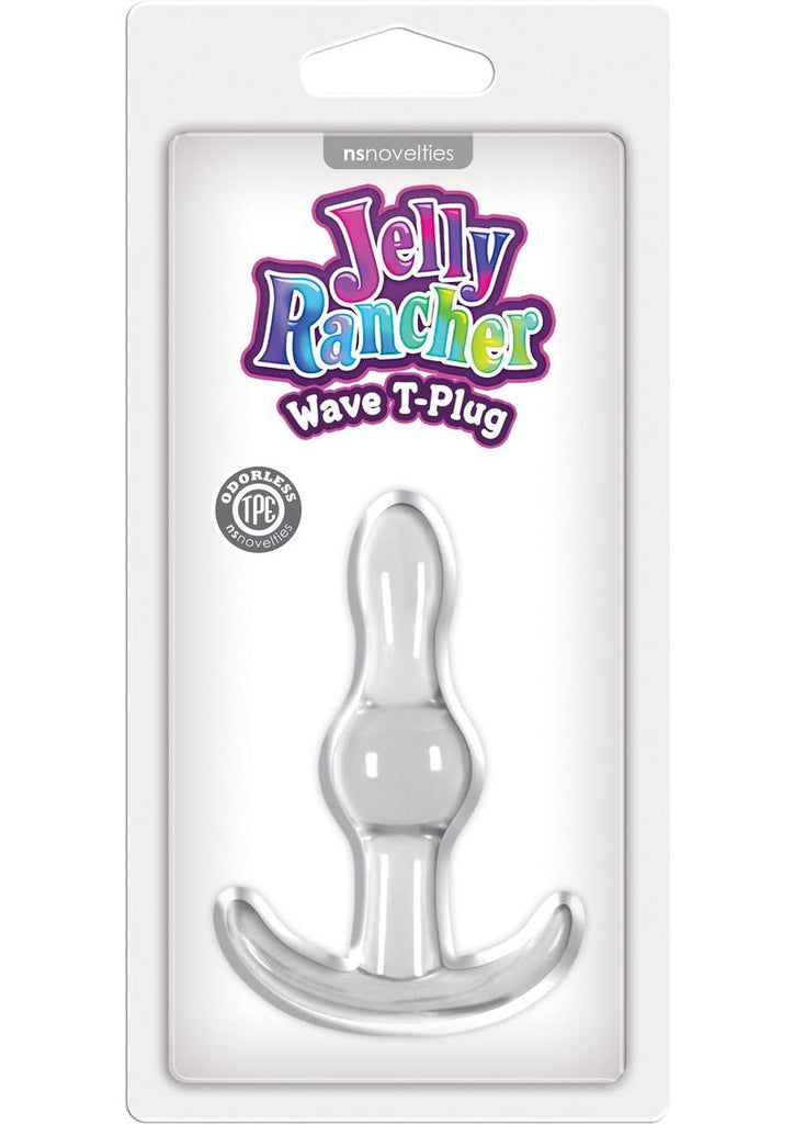 Jelly Rancher Wave T-Plug Butt Plug - Clear