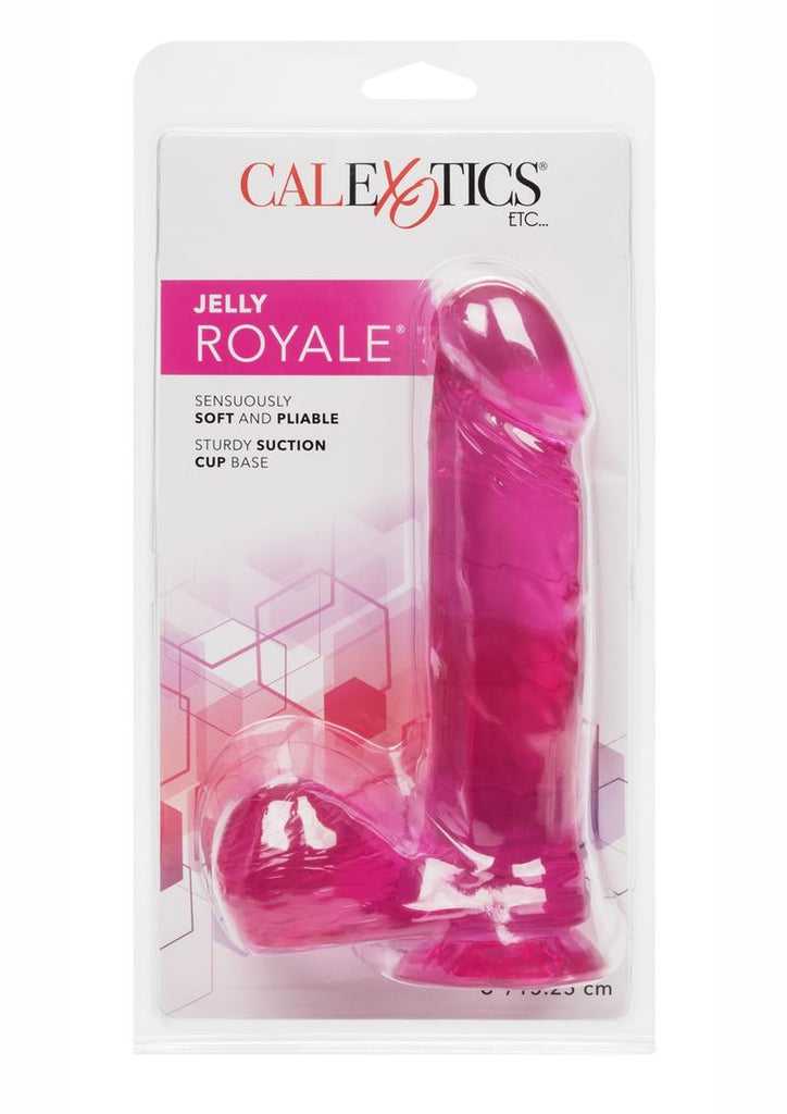 Jelly Royale Dildo - Pink - 6in