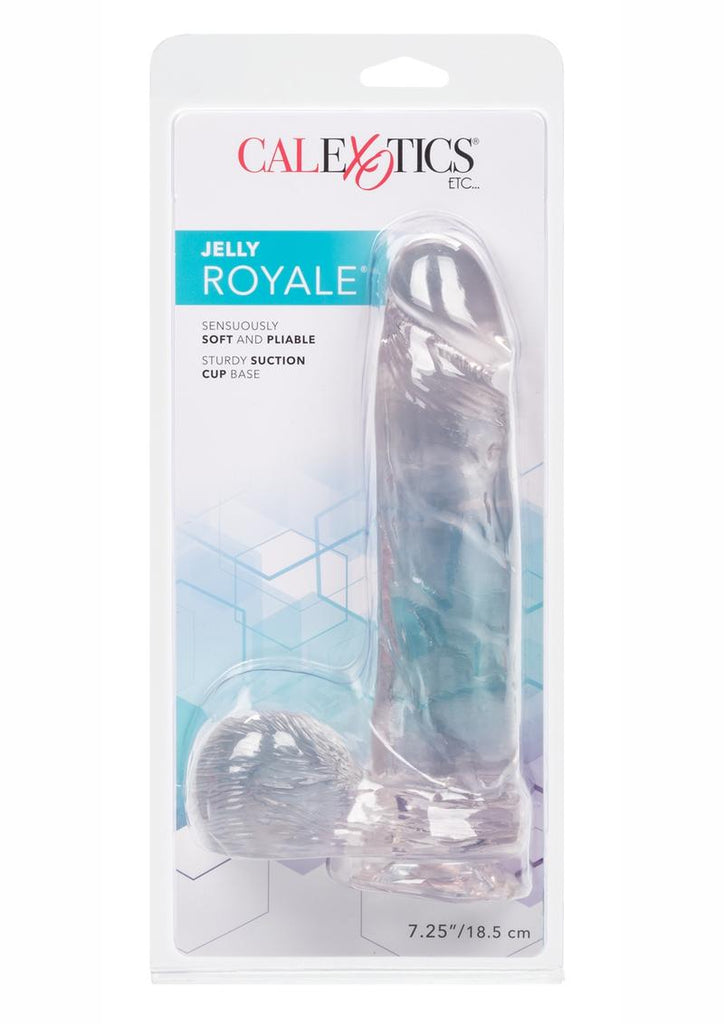Jelly Royale Dildo - Clear - 7.25in