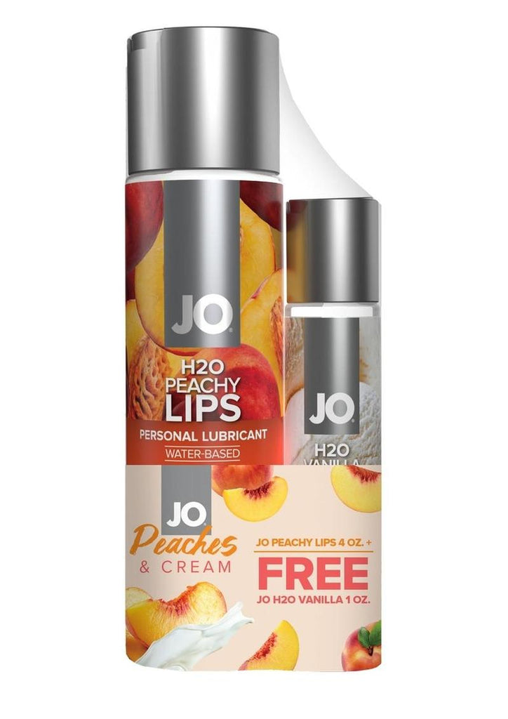 JO H2o Peachy Lips 4oz + H2o - Cream/Vanilla - 1oz