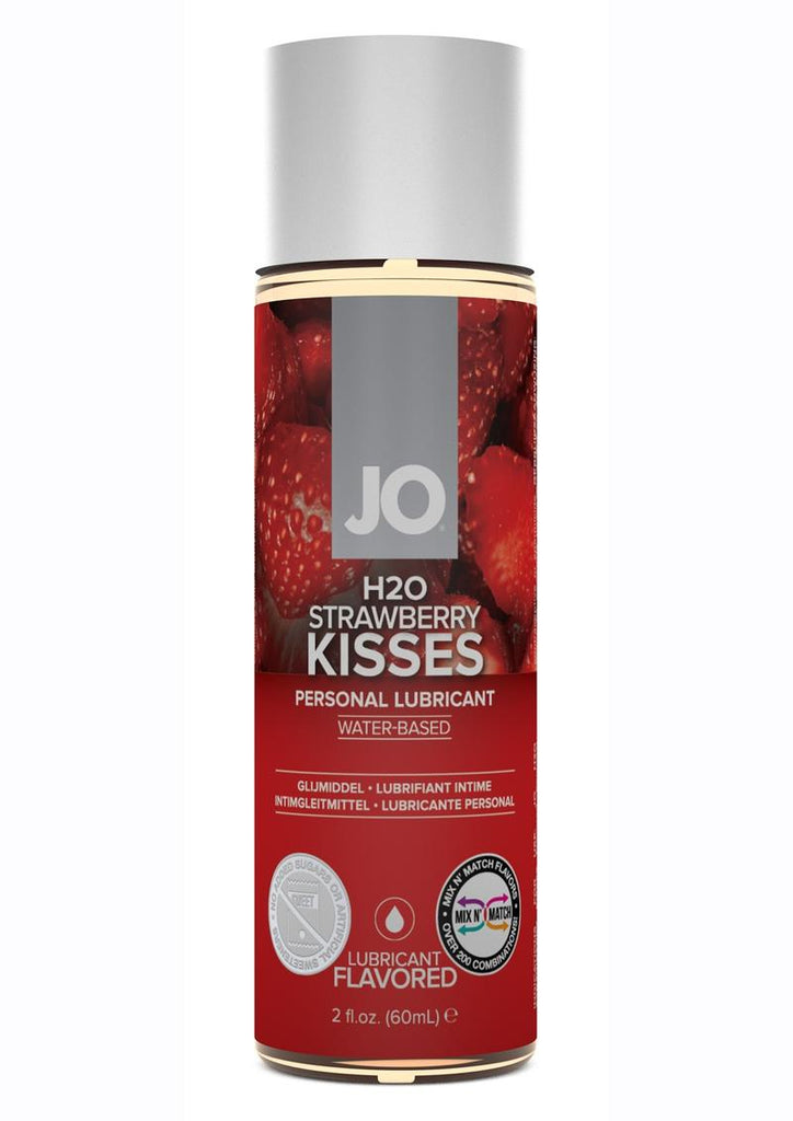 JO H2o Water Based Flavored Lubricant Strawberry Kisses - 2oz